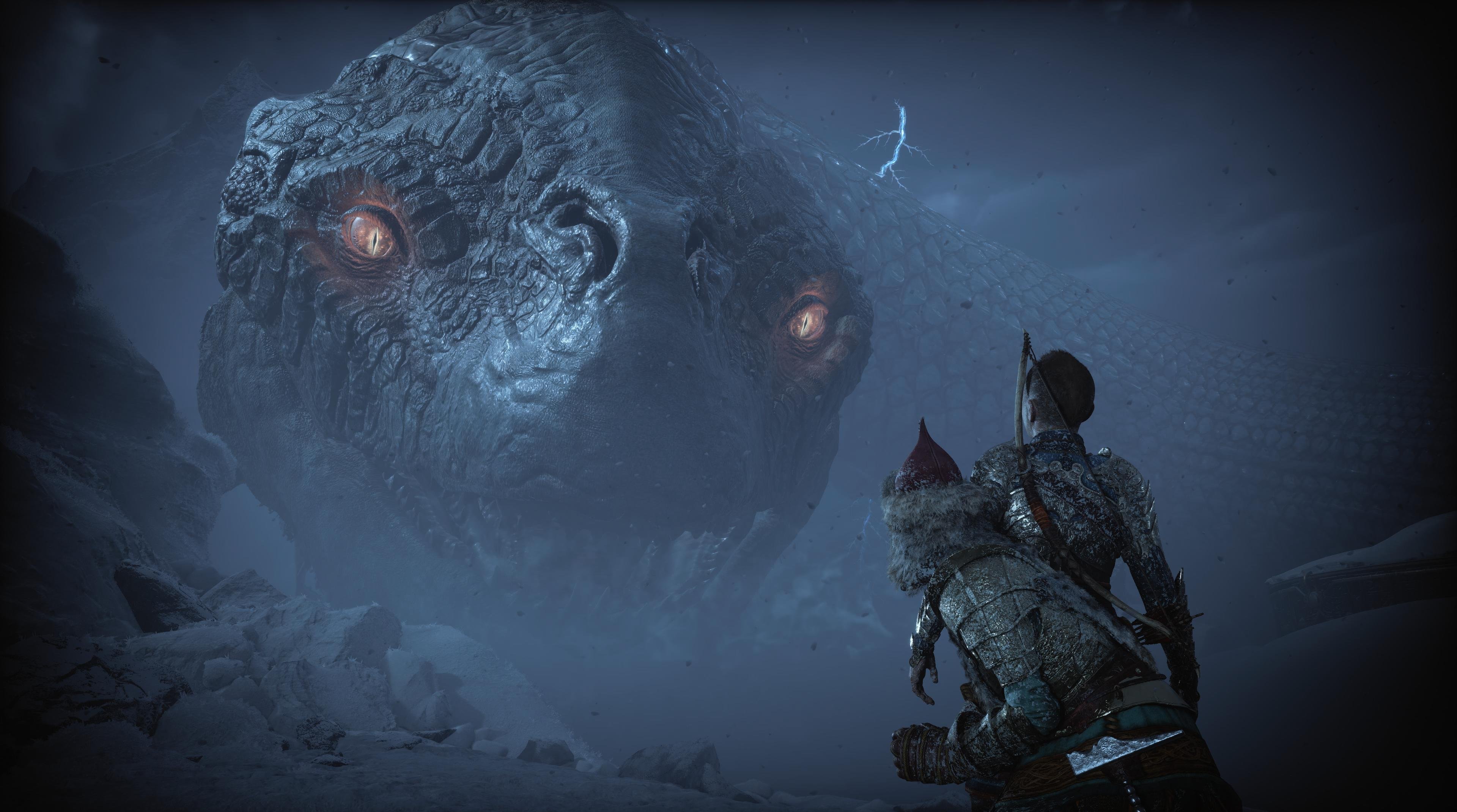 God of War Ragnarok Atreus and Serpent
