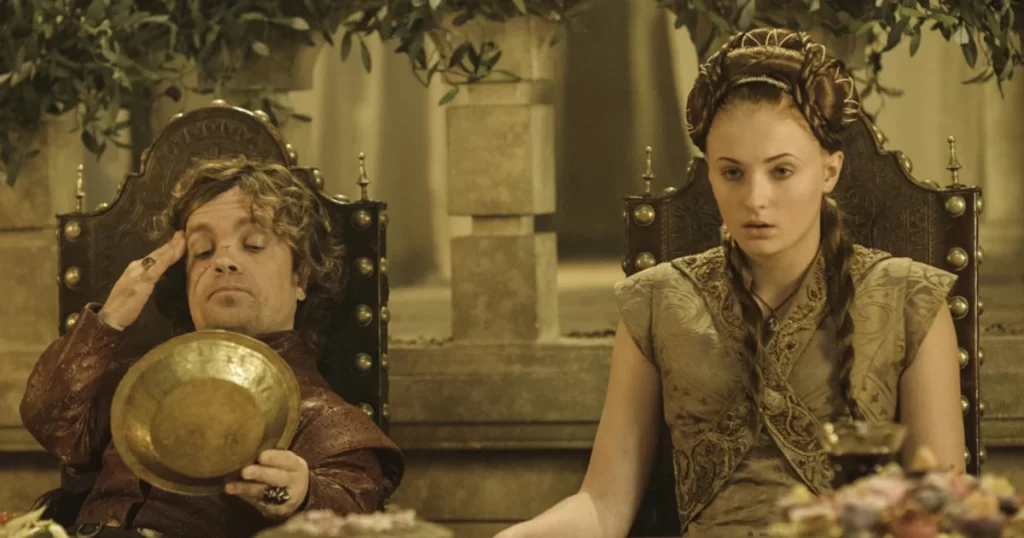 Game of thrones Tyrion Lannister and Sansa Stark